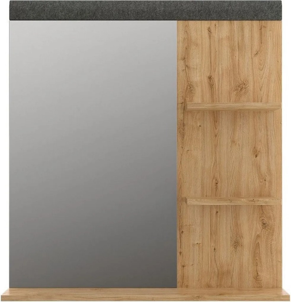Oglinda GRACE, stejar, PAL laminat, 79x16x85 cm