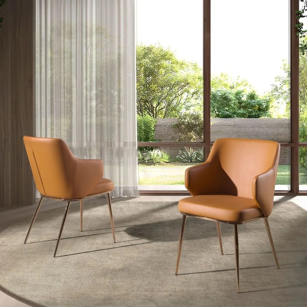 Scaun design LUX, Metal, Piele Sintetica 4162