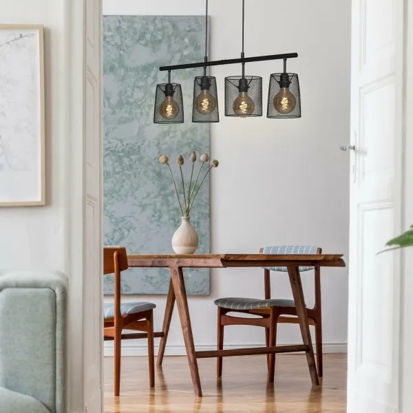 Lustră pe cablu Brilo 4026-045 RETRO 4xE27/60W/230V