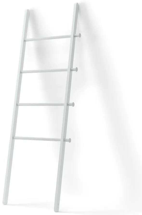 Scară decorativă albă din lemn masiv de plop Leana – Umbra