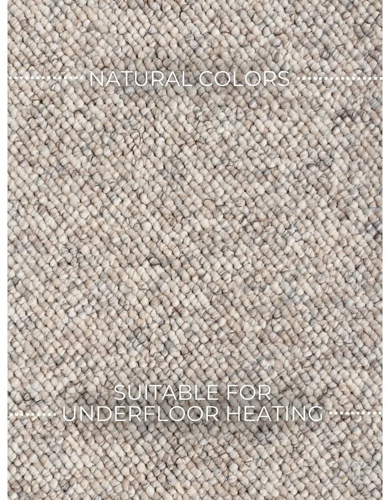 Covor gri/crem lavabil 80x150 cm Rocco Dark Cream – Elle Decoration