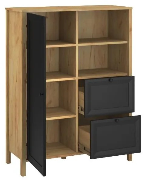 Raft Bruselas (stejar craft auriu + negru) . 1116780