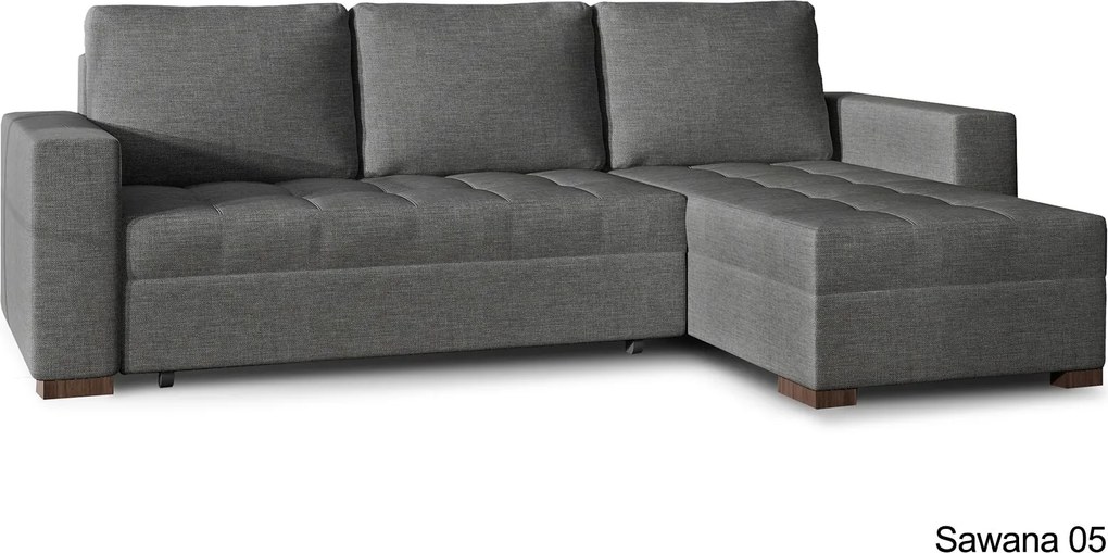Colțar lemn masiv Extensibil Nelia 237x150cm Ladă Depozitare Personalizabil - Berlin 01 + Soft 11