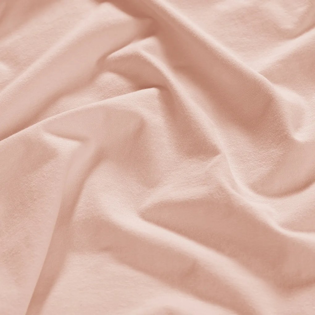 4Home jersey sheet Luxury powder blue , 180 x 200cm, 180 x 200 cm