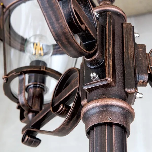 Lampă de exterior Orion KENZO 3xE27/100W/230V IP44 bronz/patină