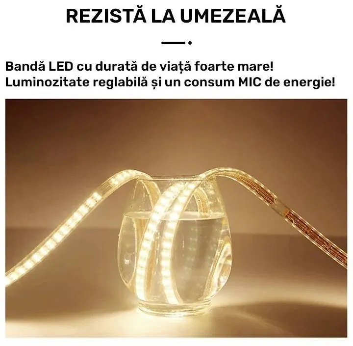 Oglindă LED Rotundă (90 cm), 3 Moduri Iluminare (Lumină Rece, Naturală, Caldă), Intensitate Reglabilă, Funcție Dezaburire, Ceas (Timer) și Termometru, Control Tactil (Touch)