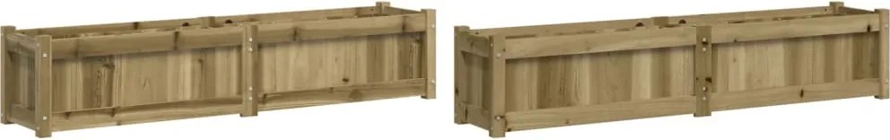 vidaXL Jardiniere de gradina , 2 buc., lemn de pin impregnat