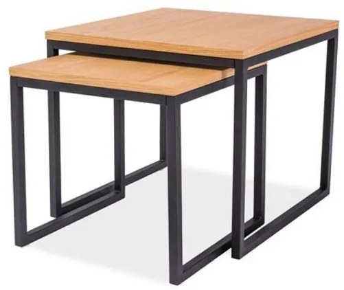 Set mese cafea Largo Duo - L 40-50 x l 40-50 x h 40-45 cm