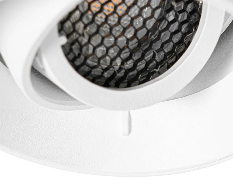 Spot modern îngropat alb GU10 rotund fără cadru - Oneon Honey