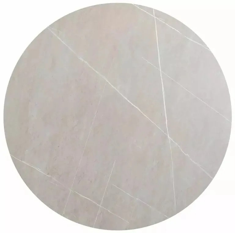Masa rotunda Murano gri/negru mat ø120/h76 cm