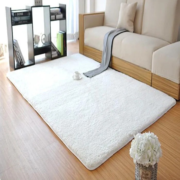Covor Living Soft Plush, 80x150 cm, Alb