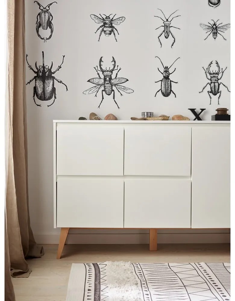 Comodă pentru copii Pinio Swing, 148 x 92 cm, alb