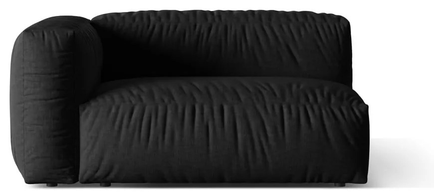 Modul pentru canapea modulară negru (cu colț pe partea stângă ) Martina – Micadoni Home