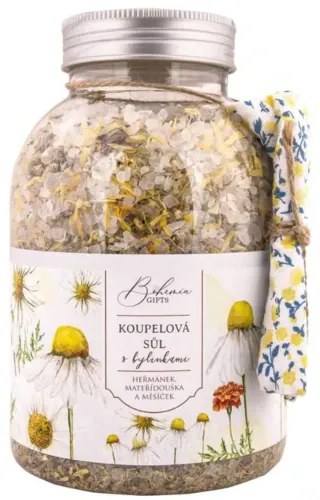 Bohemia Gifts Sare de baie - Mușețel, Calendula și Motherwort, 1200 g