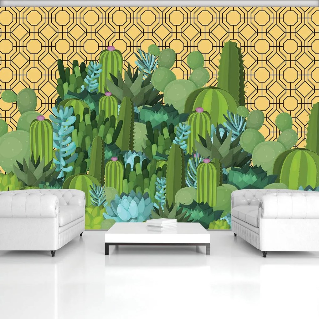 Fototapet - Insula cactușilor (152,5x104 cm)