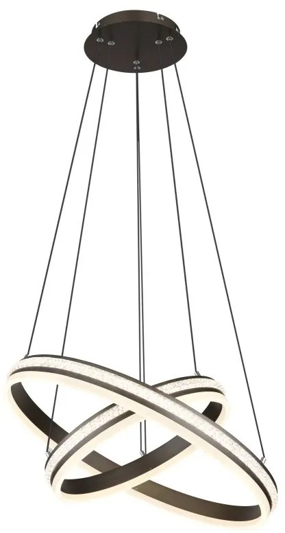 Lustra LED cu telecomanda design modern Grouni 60cm
