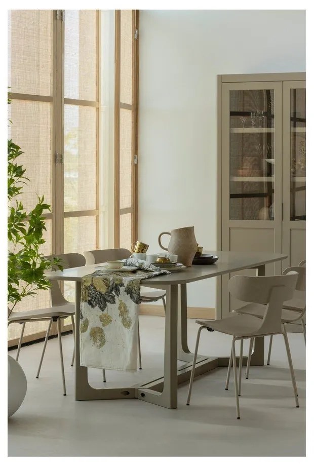 Scaun de dining în culoare naturală stivuibil cu aspect de lemn de frasin Form – WOOOD