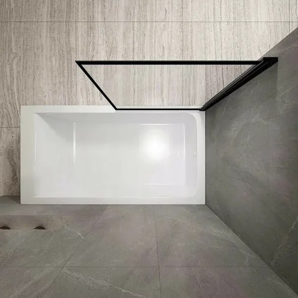 Paravan de cada Rea Lagos negru 70x140 cm mobil