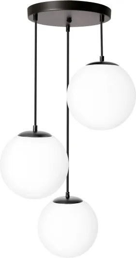 BRILAGI - Lampă suspendată pe cablu POLOS 3xE27/40W/230V Ø 42 cm negru