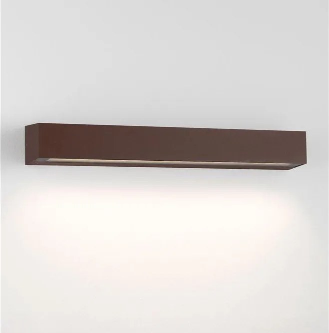Aplica exterior corten liniara 50cm IP65 LED CCT PRISMATIC
