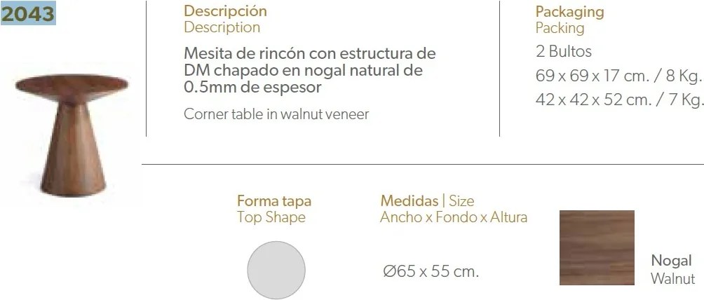 Masuta laterala eleganta Clarinda AC-ET652