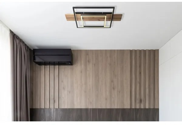 Globo 67289D - Plafonieră LED dimabilă VANNI LED/24W/230V maro/negru