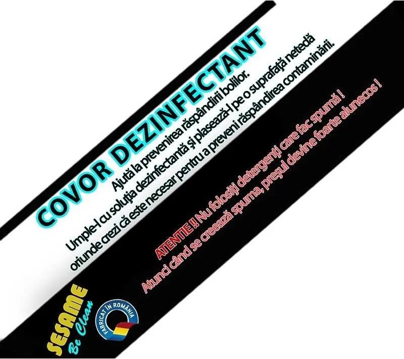 Covoras Intrare Dezinfectant 55x40x3 cm, Material Impermeabil