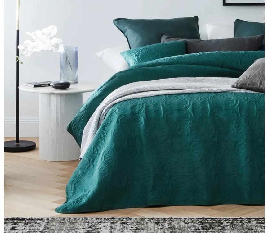 Cuvertură de pat verde luxoasă 200 x 220 cm 200x220