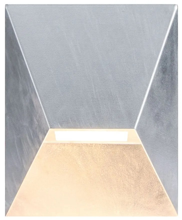 Aplica de perete iluminat exterior IP54 Pontio 15 otel galvanizat