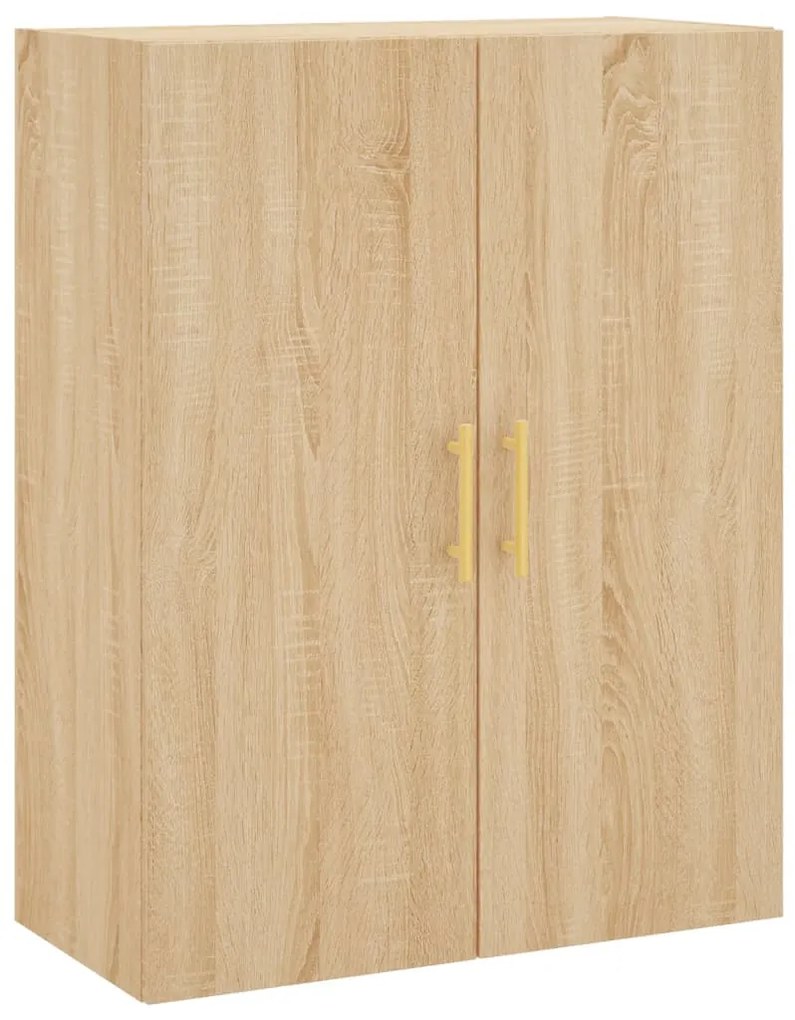 vidaXL Dulap TV montat pe perete, stejar sonoma, 69,5x34x90 cm