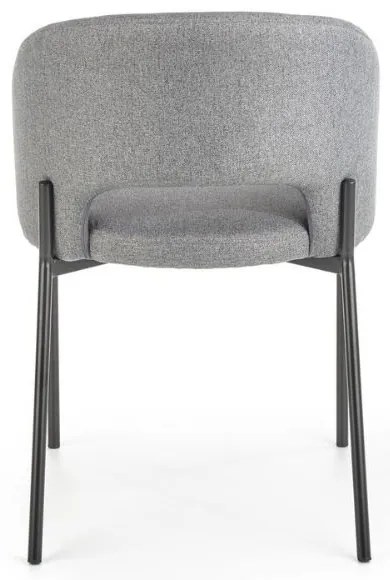Scaun de bucaterie Alanna, gri/negru