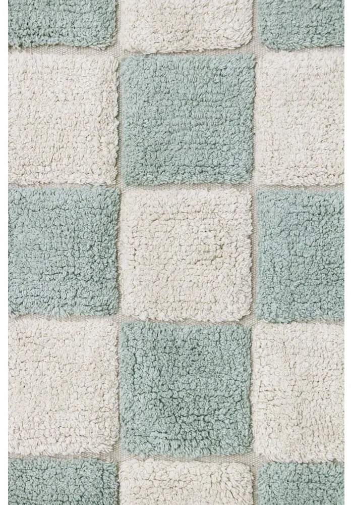 Covor albastru deschis/crem lavabil/țesut manual din bumbac 120x160 cm Kitchen Tiles Blue Sage – Lorena Canals