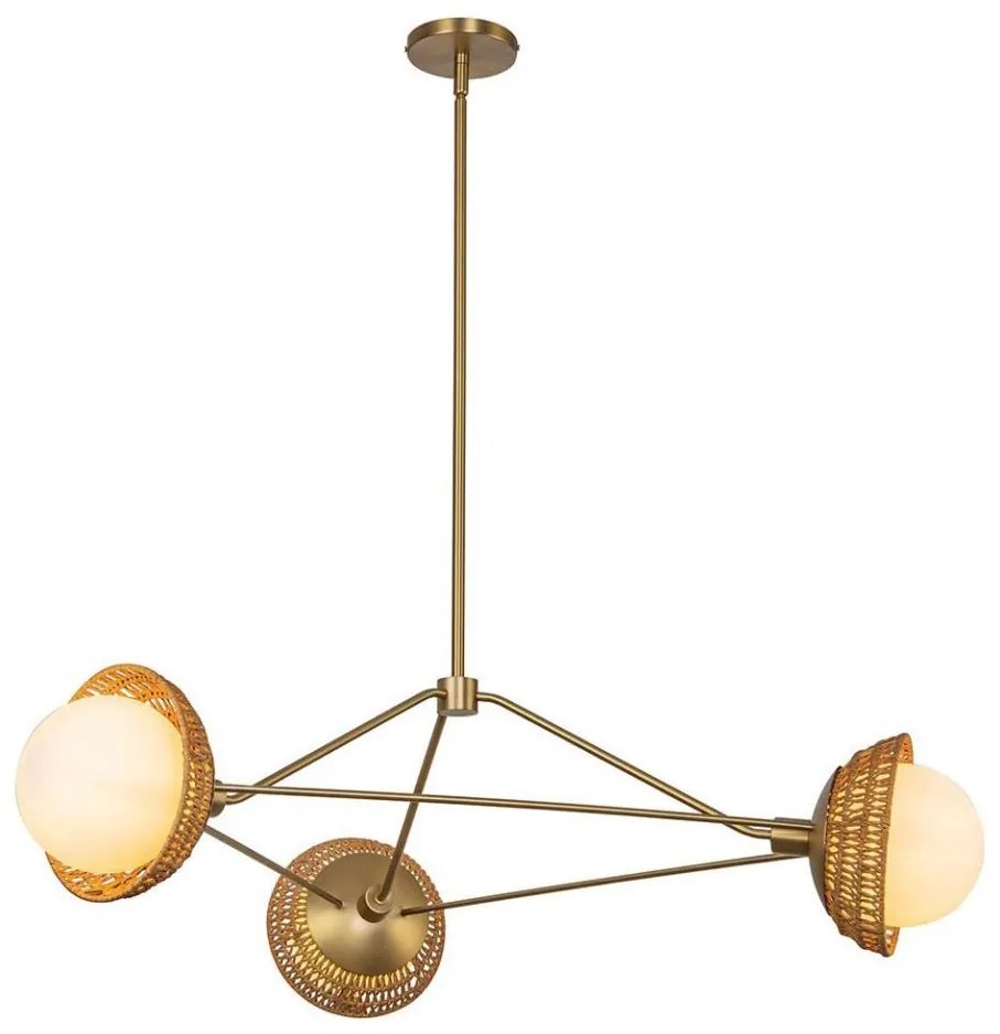 Alora Mood ALM-PERTH3-GD - Lustra PERTH pe tijă 3xE14/40W/230V auriu