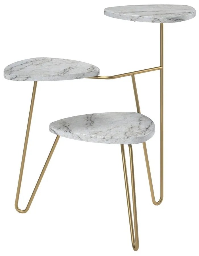 Suport pentru ghivece alb-auriu Athena - Novogratz