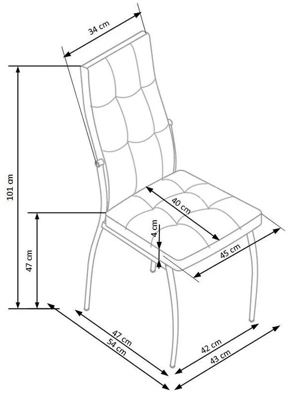 Scaun tapițat K209 de sufragerie - bej