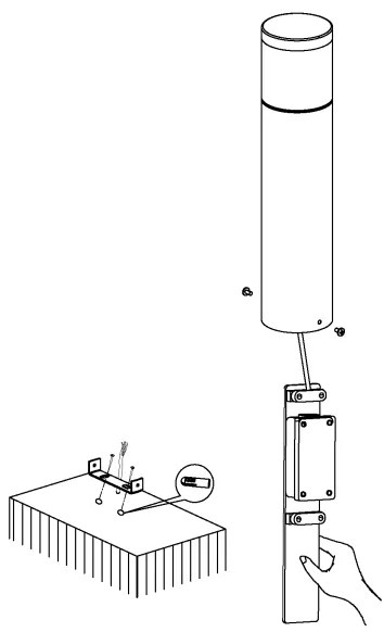 Eglo 94278 - Corp de iluminat exterior LED BASALGO, 1 LED/3,7W/230V IP44