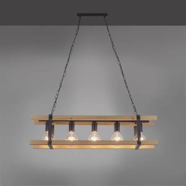 Leuchten Direkt 15685-79 - Lustră pe lanț EDITH 5xE27/60W/230V