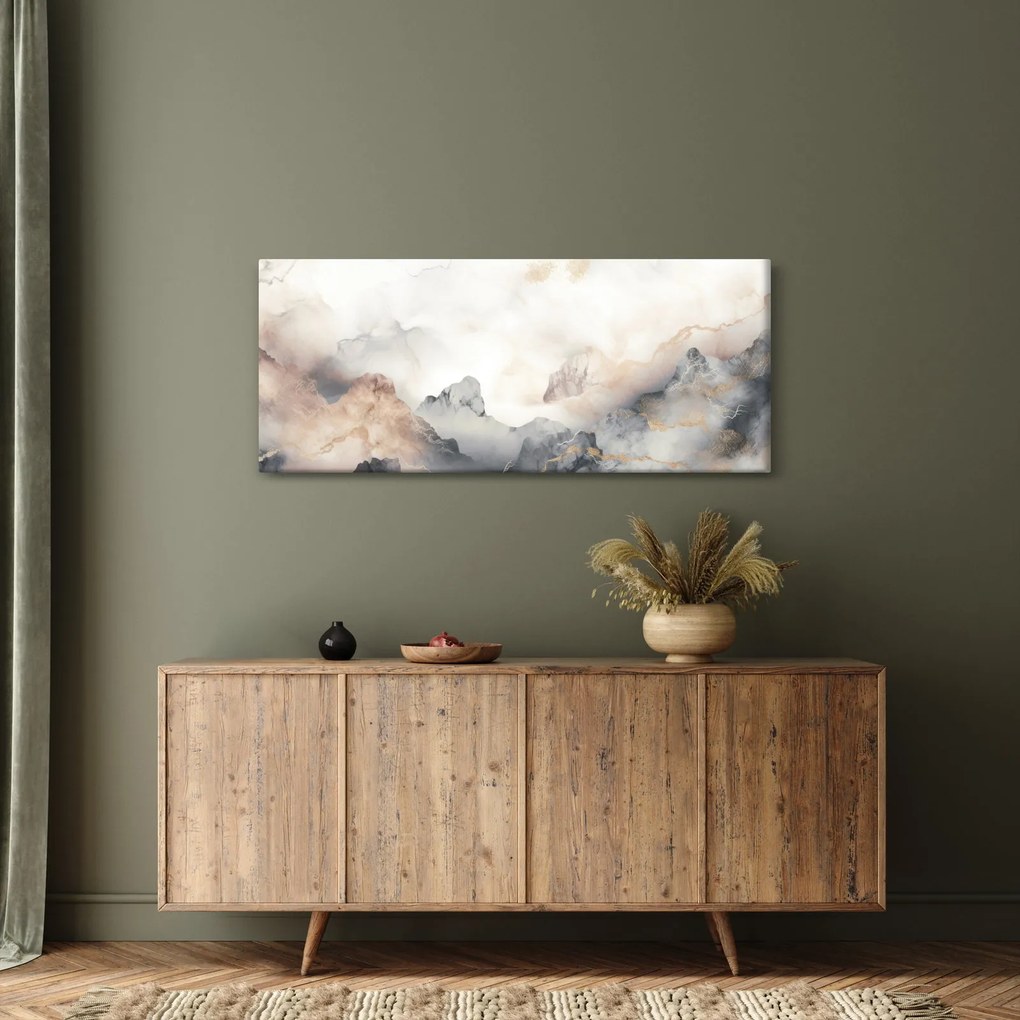 Tablou - Munte abstracție cu textura de marmură (120x50 cm)