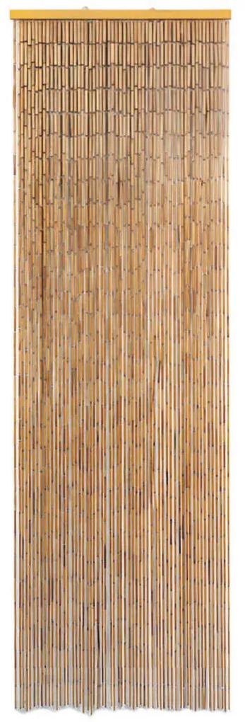 Perdea de usa pentru insecte, bambus, 56x185 cm Maro, 56 x 185 cm