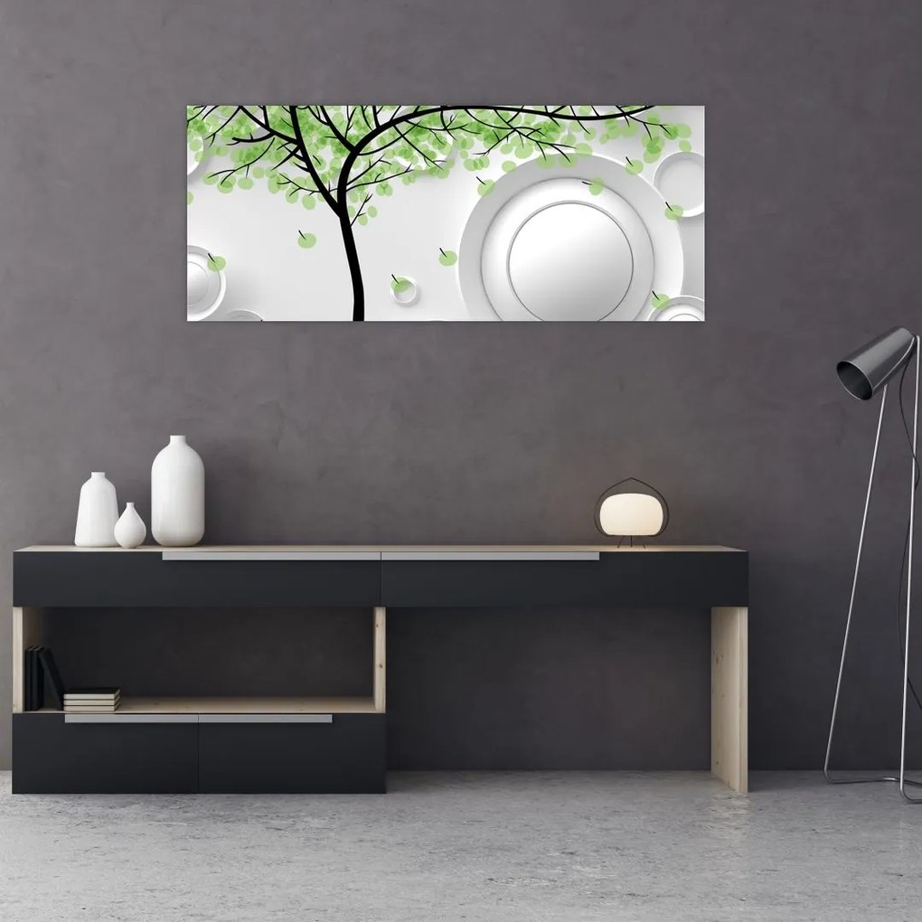 Tablou abstracție artistică (120x50 cm)