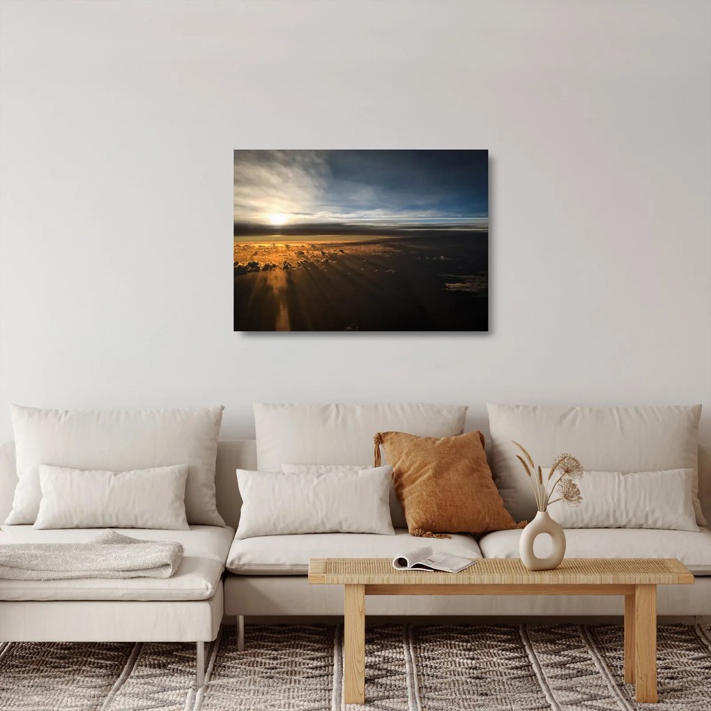 Tablou pe sticlă cu cer (70x50 cm)