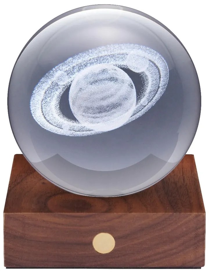 Decorațiune luminoasă maro închis cu USB Amber – Gingko