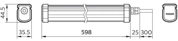 Corp de iluminat LED industrial PROJECTLINE LED/17W/230V IP65 Philips