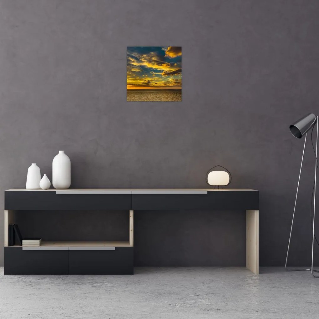 Apus de soare la mare (30x30 cm)