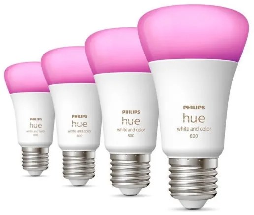 SET 4x bec LED dimabil Philips Hue WACA E27/6,5W/230V 2000-6500K