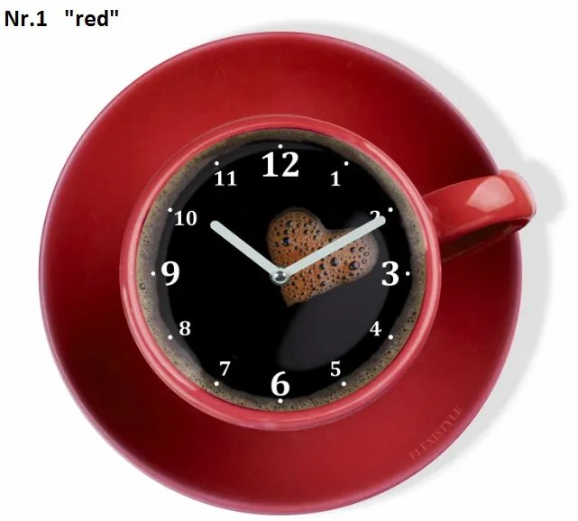 Ceas de bucătărie în formă de ceașcă de cafea Violet