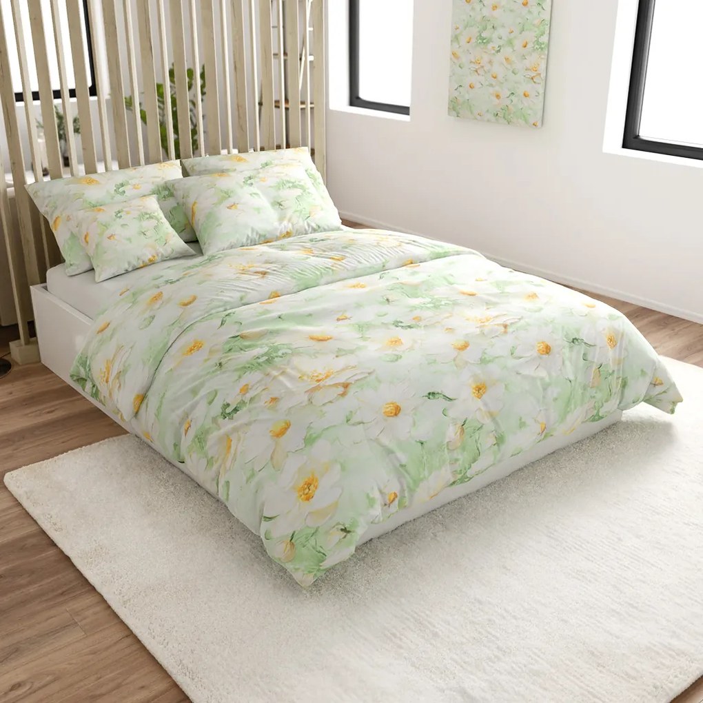 Lenjerie de pat din microfibra SPRING MEADOW verde Dimensiune lenjerie de pat: 70 x 80 cm | 140 x 200 cm