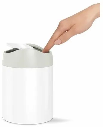 Simplehuman Coș de gunoi pentru masă MINI 1,5 l, alb