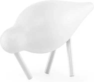 Decoratiune alba din otel si lemn 7,5 cm Shorebird S Normann Copenhagen