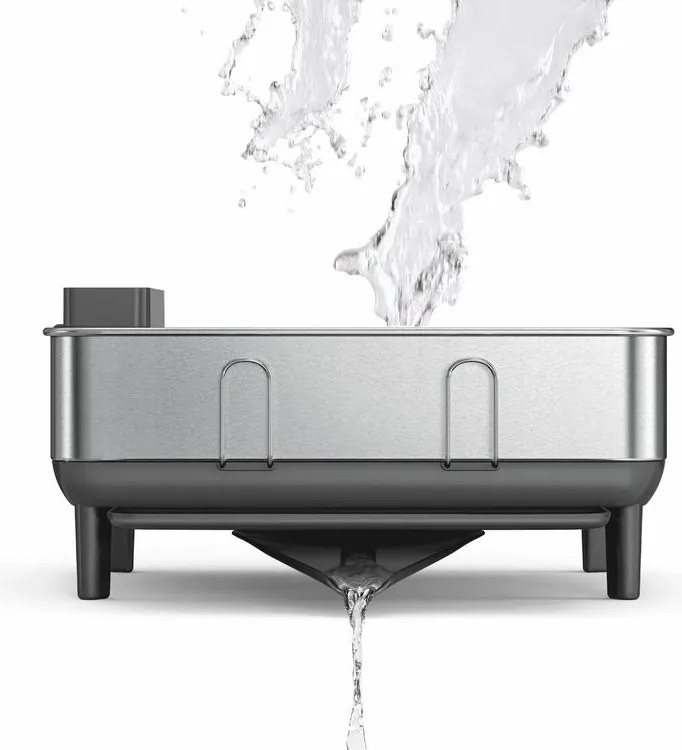 Scurător de vase cu cadru din oțel inoxidabil Compact, oțel inoxidabil